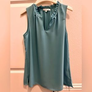 Women’s Sleeveless Top - Teal Blue - S